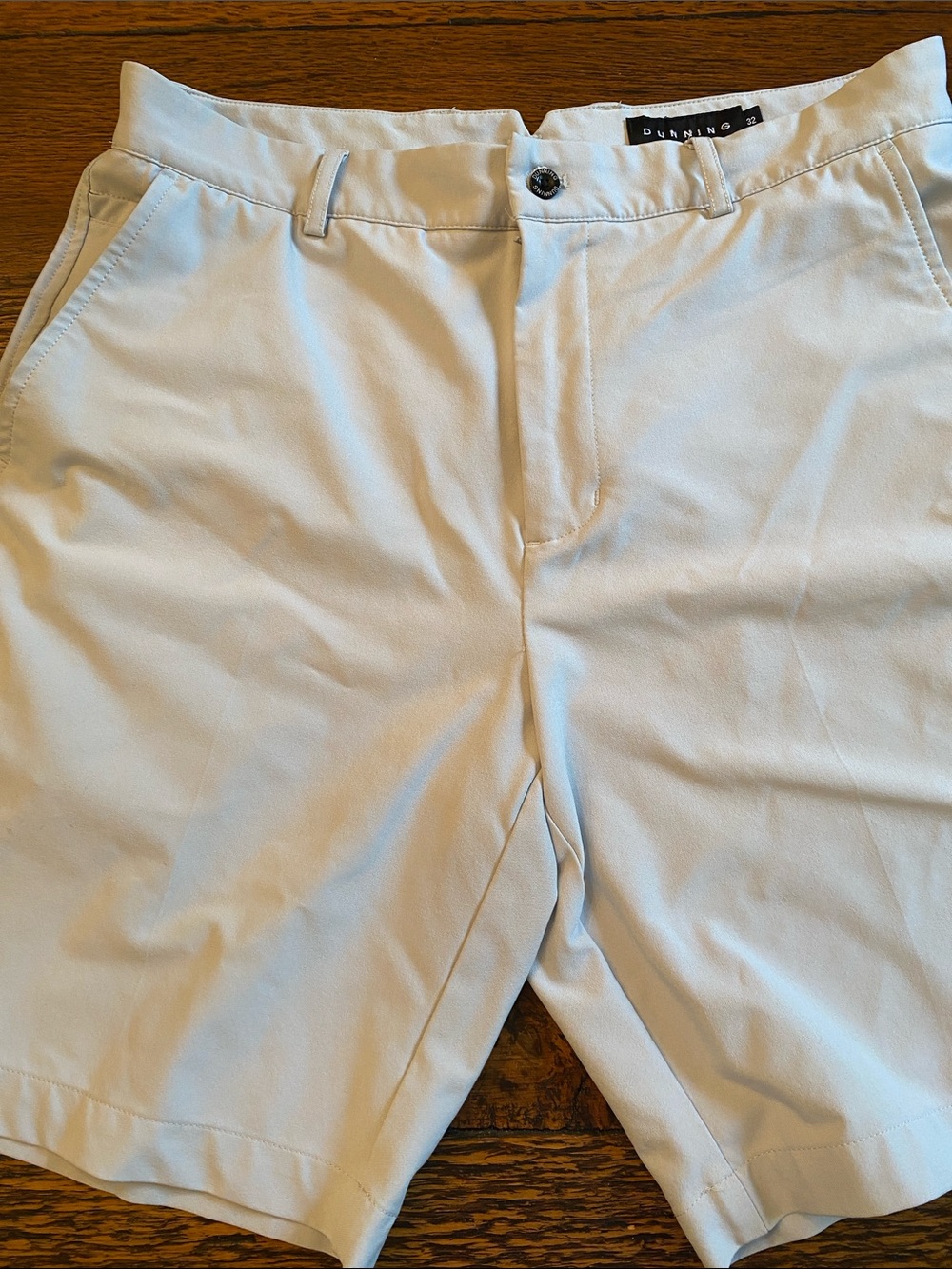 Dunning Men's Flat Front Golf Shorts in White